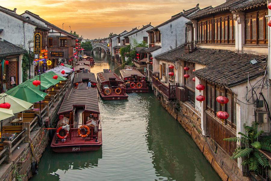 Gorgeous gardens, quaint canals, and a space that's — unlike other municipalities in China — explorable by foot