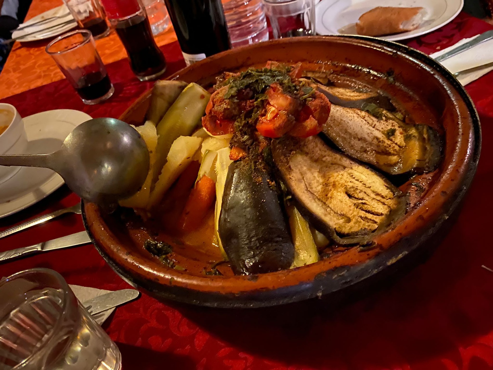 A delicious bowl of Moroccan tagine