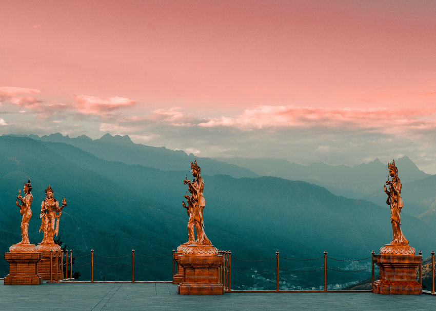 Stunning mountain scenery in Bhutan